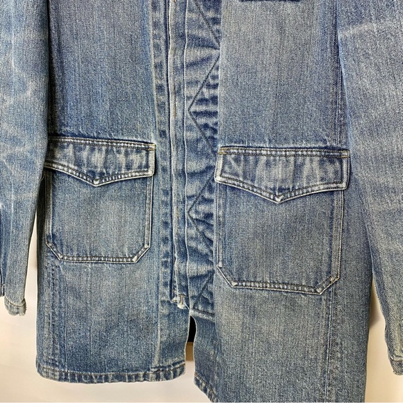 Ralph Lauren long denim utility chore jacket - Picture 3 of 8